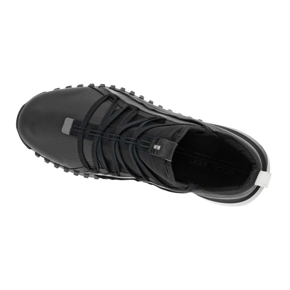 Men's Ecco Zipflex Easy Slip-on Sneakers Black | USA 670LIS